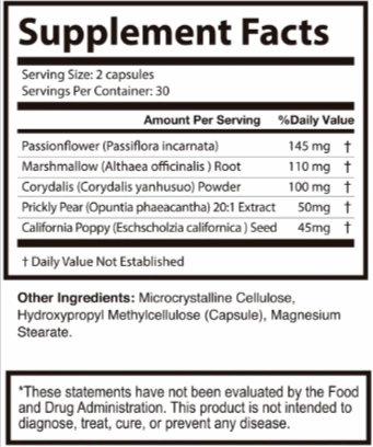 Neuro Salt SUpplement Facts
